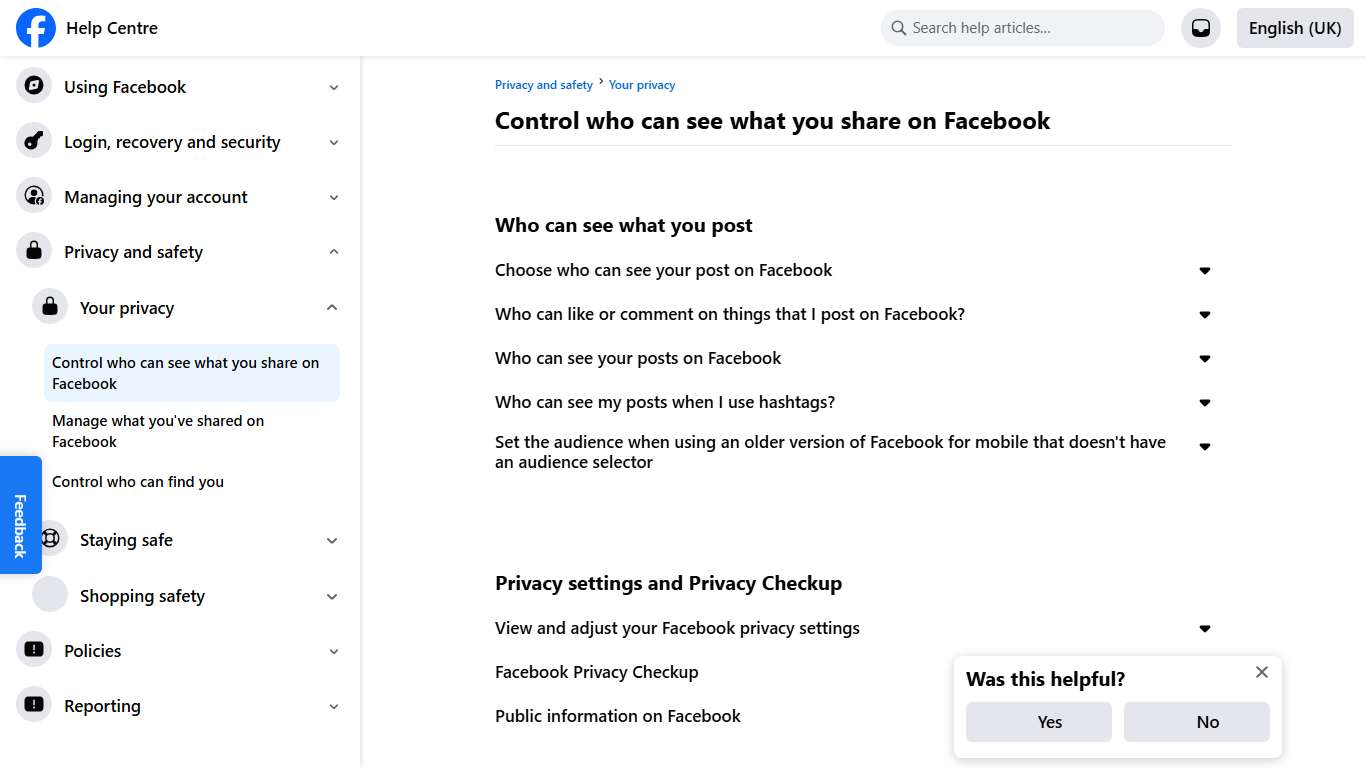 Control who can see what you share on Facebook Facebook Help Centre